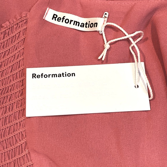 NWT Reformation Annabell Pink Sleeveless Crepe Mini Dress - Sz 4 - Picture 9 of 11